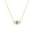 Natural Sapphire and Diamond Set Evil Eye Protection Necklace (Style#11863)
