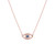 Natural Sapphire and Diamond Set Evil Eye Protection Necklace (SKU# N11863)