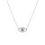 Natural Sapphire and Diamond Set Evil Eye Protection Necklace (SKU# N11863)
