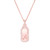 Gold Script Initial Halo Dog-Tag Pendant (SKU# P11911)