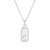 Gold Script Initial Halo Dog-Tag Pendant (SKU# P11911)