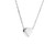 Solid Heart Shape High Polish Ladies Trendy Floating Pendant (Style#11861)