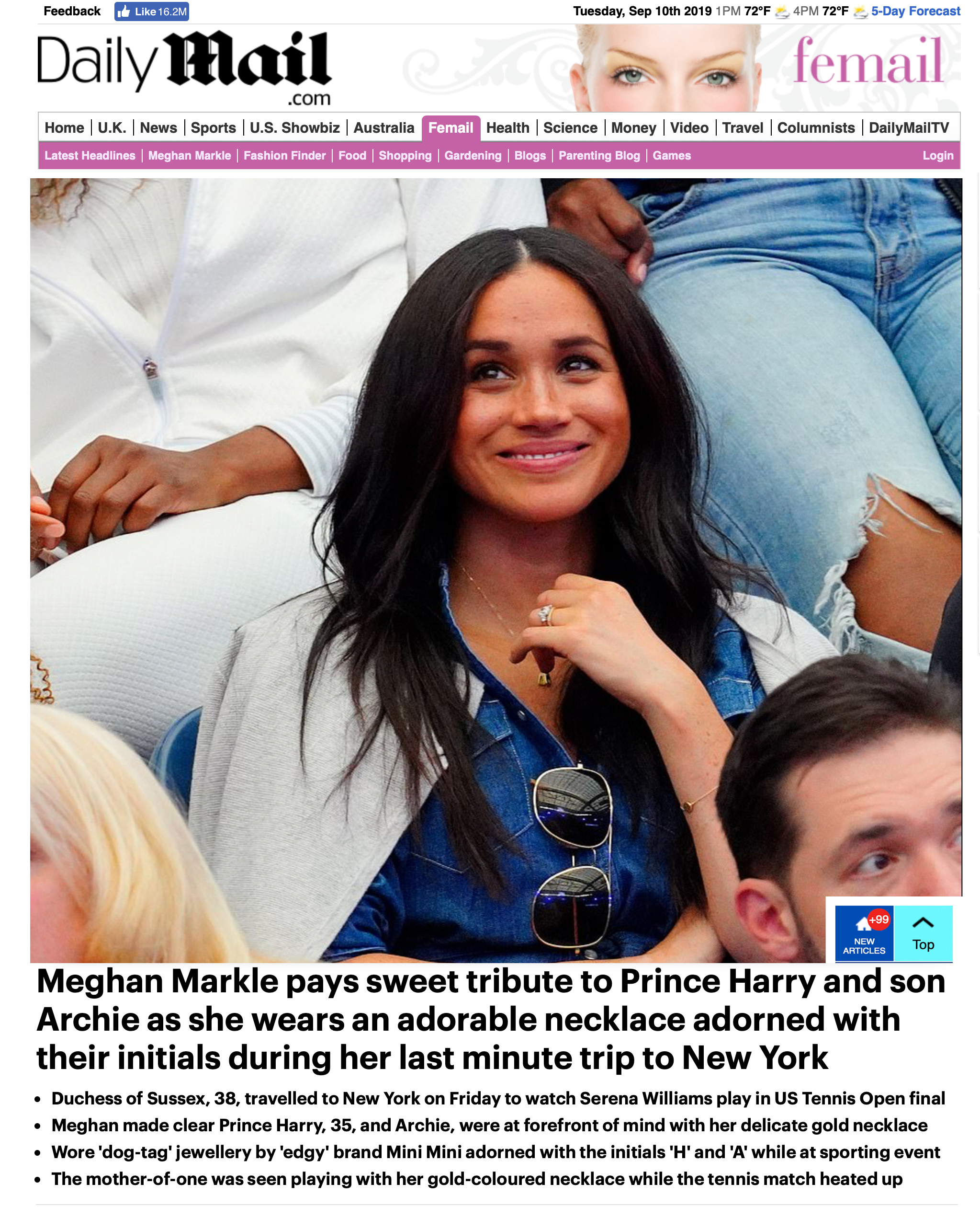 Meghan Markle Pays Sweet Tribute To Prince Harry and Son Archie as She