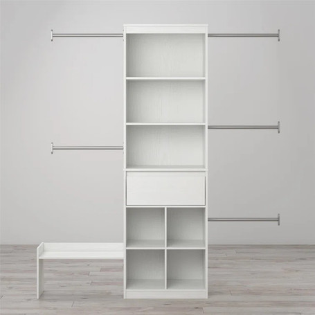 Grow With Me 69.89" W - 95.44" W Closet System Reach-In Sets