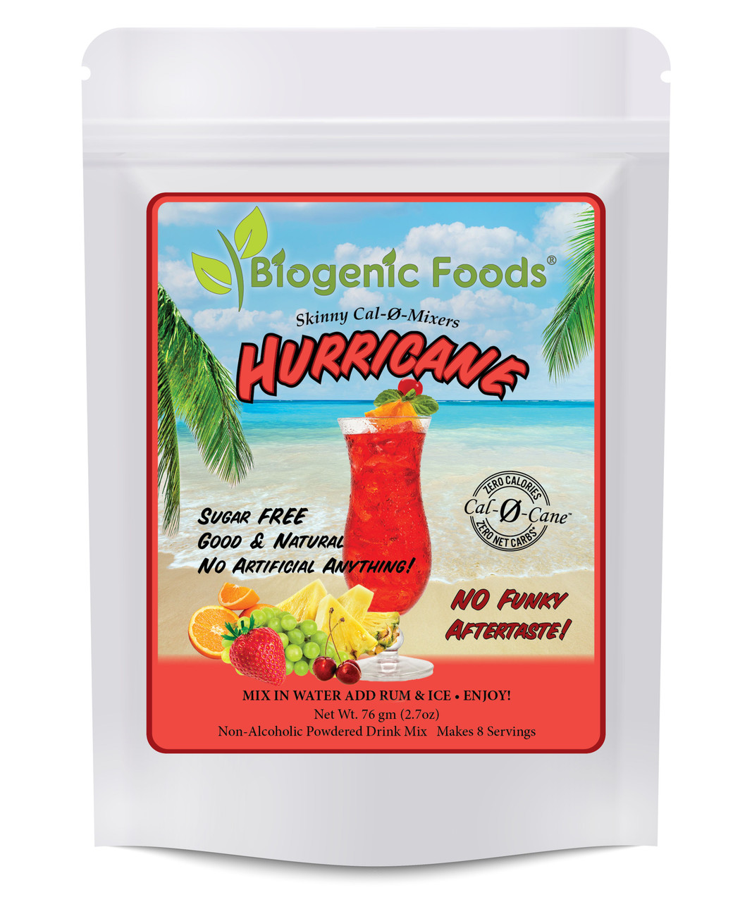 Skinny Cal-0-Cane - New Orleans Hurricane Cocktail Mix Powder