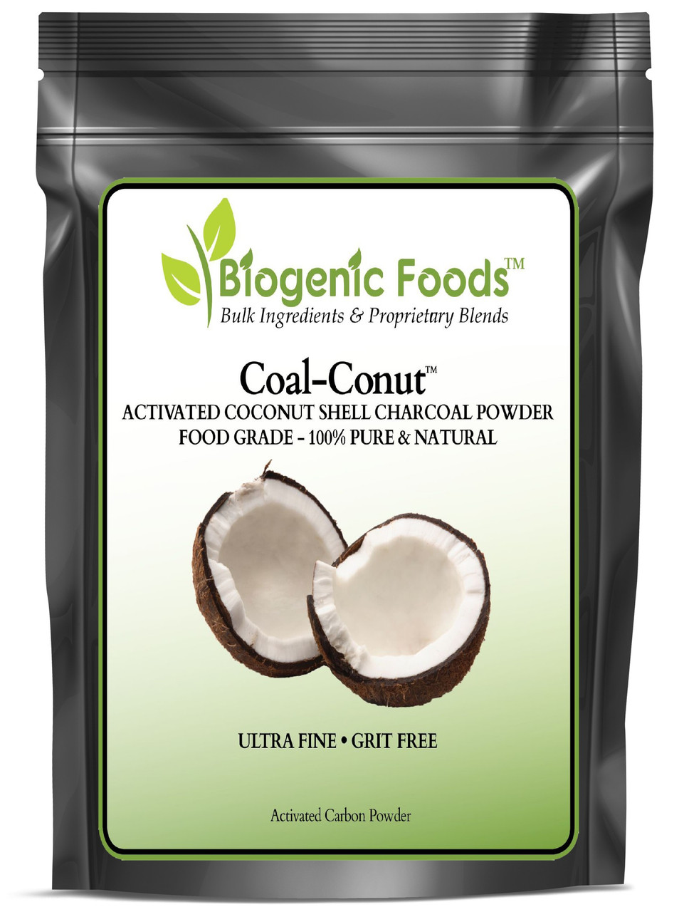 Coal-Conut - Activated Coconut Shell Charcoal Fine Husk Food Grade Powder (Ultra-Fine) - Organic Use Approved, Size: 5 kg (11 lb)