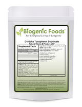 Tocopherol - D-Alpha Tocopherol Succinate - Natural Vitamin E 1210 IU/g - Pure Powder - Bulk Pack