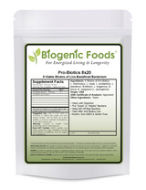 Probiotics 8x20 - 8 Viable Strains / 20 Billion/gm - Organic Prebiotic Powder Base- Bulk Pack