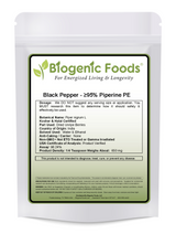 Black Pepper Fruit - 95% Piperine SE Powder - Piper Nigrum - Bulk Pack