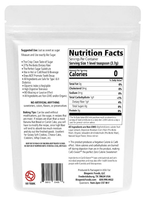 Erythritol 1kg - ZERO Calorie 100% Natural Sugar Replacement - FREE NEXT  DAY*