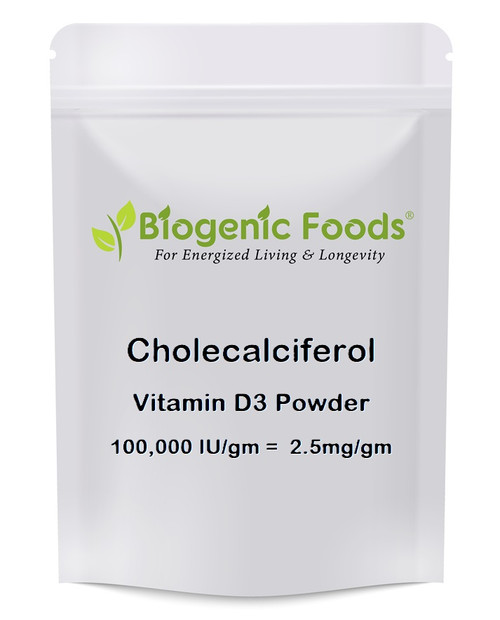 Cholecalciferol 100,000 IU/g - 2.5mg/g - Vitamin D3 Powder-gm ...