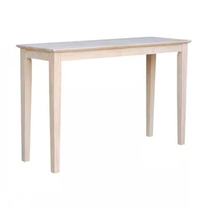 Unfinished Solid Wood 4-ft. Farmhouse Console Sofa Table Q280-SRWUCT9892857163
