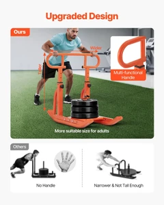 Weight Sled, Steel Power Sled, Fitness Training Sleds for Athletic Exercise Speed Improvement, Work E415-SZXQCS12YCTXRF8FI001V0