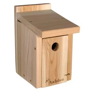 Cedar Wooden Bird House for Wrens and Chickadees Q280-WCWBH295371678