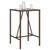 Outdoor Bar Table Brown 27.6"x27.6"x43.3" Poly Rattan A949-368694