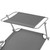 Sun Lounger with Canopy Steel Gray A949-42934