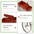 Wooden Wagon Plant Bed With Wheel for Garden Yard-Red B593-GT3662
