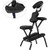 Black Portable Massage Tattoo Chair with Carrying Bag Q280-GICO1399