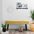Modern Yellow Corduroy Upholstered End of Bed Bench with Black Metal Legs Q280-YHBSC79254714628