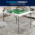 4-Player Square Folding Card Game Poker Table w/ Green Felt Top and Cup Holders Q280-NFPGCT9630145283