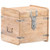 Chest 15.7"x15.7"x15.7" Solid Acacia Wood A949-289648