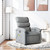 Massage Recliner Chair Light Grey Fabric A949-3205364