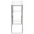 Console Table Silver Stainless Steel and Tempered Glass A949-350009