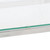 Console Table Silver Stainless Steel and Tempered Glass A949-350009