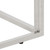 Console Table Silver Stainless Steel and Tempered Glass A949-350009