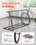 Bike Rack, Fits Tire Width 3 Inch/76.2 mm, Carbon Steel Double-Sided Grid Bike Rack Stand, Freestan E415-JYZXCTFJHSHJKX23S001V0