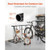 Bike Rack, Fits Tire Width 3 Inch/76.2 mm, Carbon Steel Double-Sided Grid Bike Rack Stand, Freestan E415-JYZXCTFJHSHJKX23S001V0