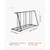 Bike Rack, Fits Tire Width 3 Inch/76.2 mm, Carbon Steel Double-Sided Grid Bike Rack Stand, Freestan E415-JYZXCTFJHSHJKX23S001V0