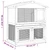  Outdoor Rabbit Hutch 3 Doors Red Wood A949-170839