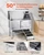 Stainless Steel Dog Washing Station, 50 inch Pet Grooming Tub w/ Ramp, PE Water Filter Board, Fauce E415-BXGCWYG50CSLO0P1YV0
