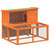  Rabbit Hutch Brown 40.2"x35.4"x33.3" Solid Wood Pine A949-172283