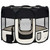  Foldable Dog Playpen with Carrying Bag Black 35.4"x35.4"x22.8 A949-171005