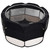  Foldable Dog Playpen with Carrying Bag Black 35.4"x35.4"x22.8 A949-171005
