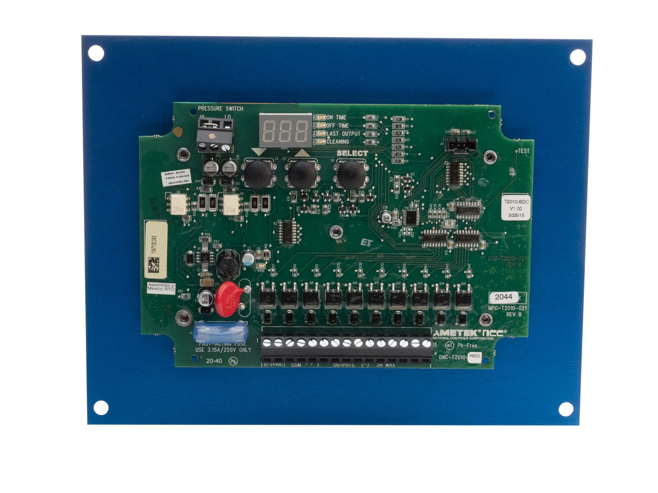 NCC Dust Collector Controls, DC Input, Pulse Cleaning of Bag House