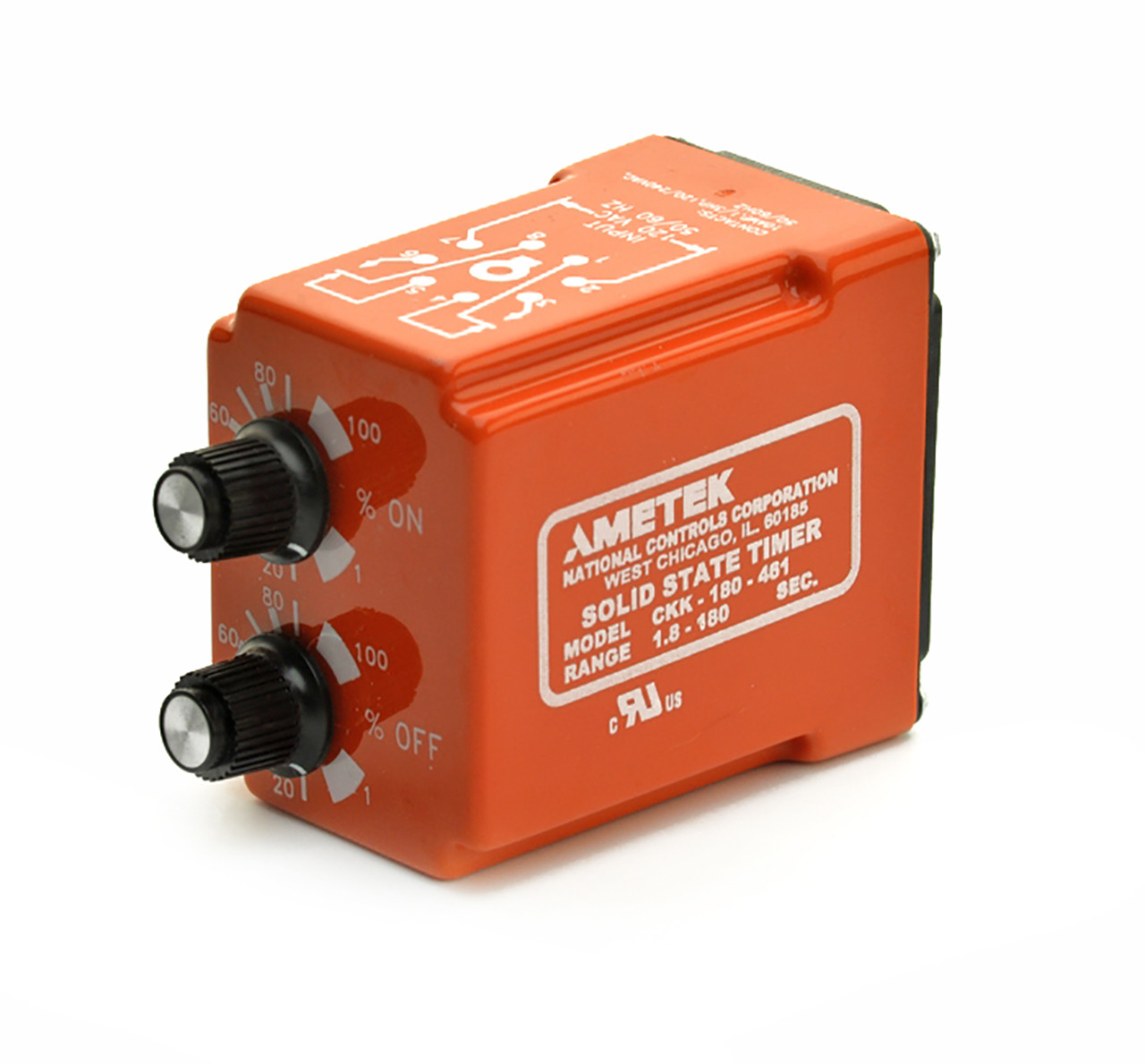 NCC Time Delay Relay, Function Repeat Cycle, Time Range 1.8 to 180