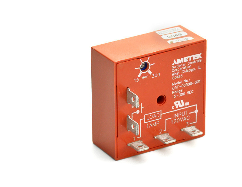 NCC Time Delay Relay, Function Delay On Break, Time Range 15 to