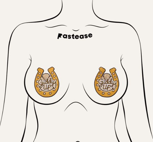 Pastease Giddy Up Sparkling Golden Nipple
