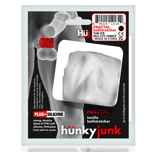 Hunkyjunk Fractal Ball Stretcher Clear Ice