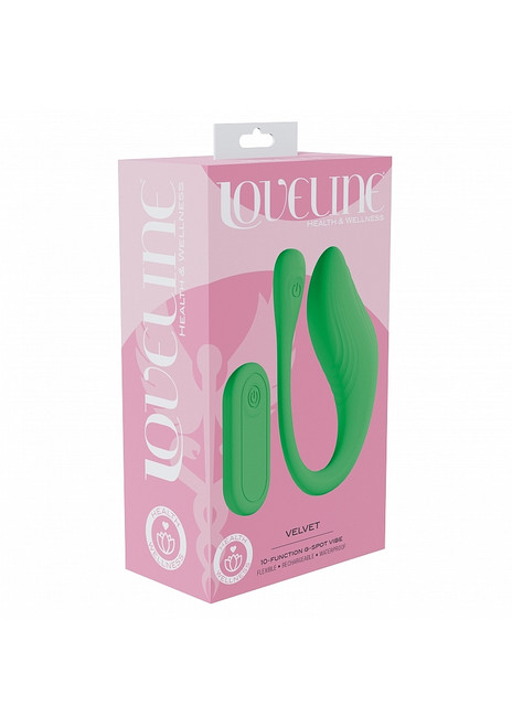 Loveline Velvet G-spot Vibrating Green
