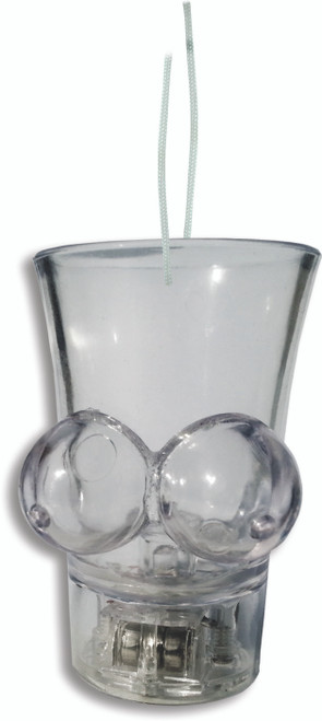Light Up Boobie Shot Glass W/string
