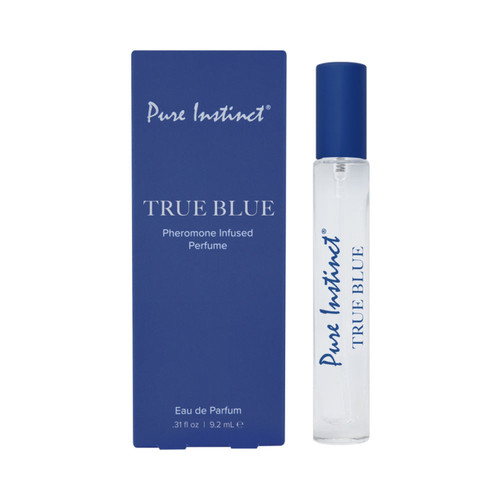 Pure Instinct Pheromone Infused Perfume Oil Eau De Parfum True Blue .31 Fl Oz/