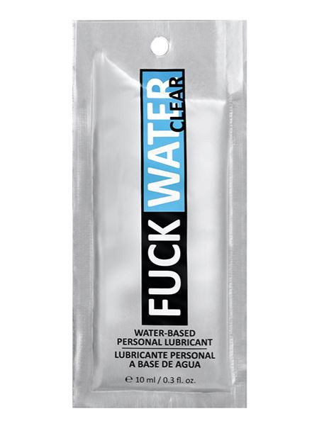 Fuck Water .3 Oz Clear Water Based Lubricant Pillow Packs