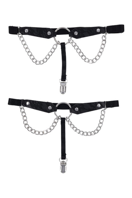 Lace Chain Lace Garters