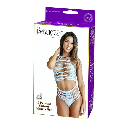 2pc Sexy Cutout Shorts Set