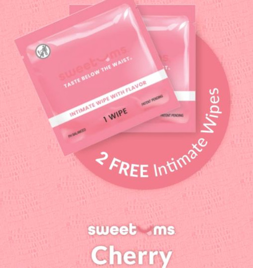 Sweetums Split Panty W/ Wipes Cherry 2xl