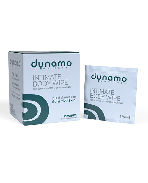 Screaming O Dynamo Wellness Intimate Body Wipes 15 Pack
